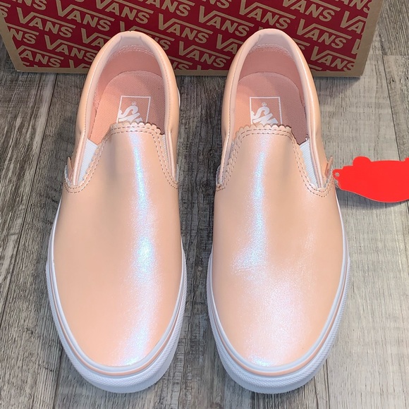 Vans pearl suede pink slip on shoes sneakers - Picture 5 of 6